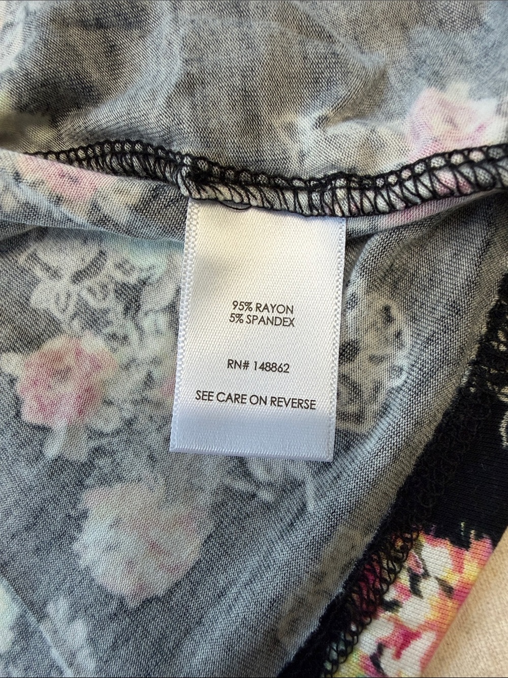 Torrid Super Soft Skater Dress Size 2 (18/20) Black Pink Yellow Rose Floral - Picture 8 of 10